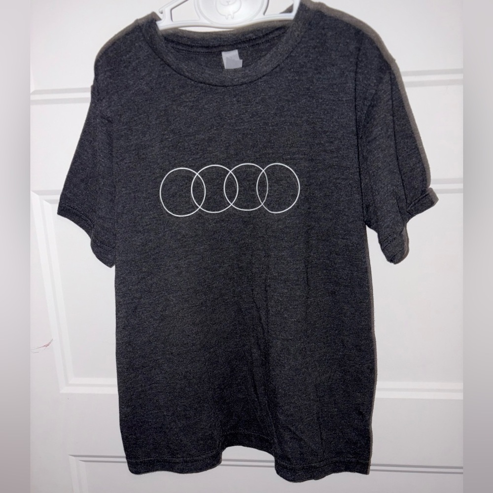 Next Level AUDI Dark Gray short-sleeve shirt for youth kids Medium
